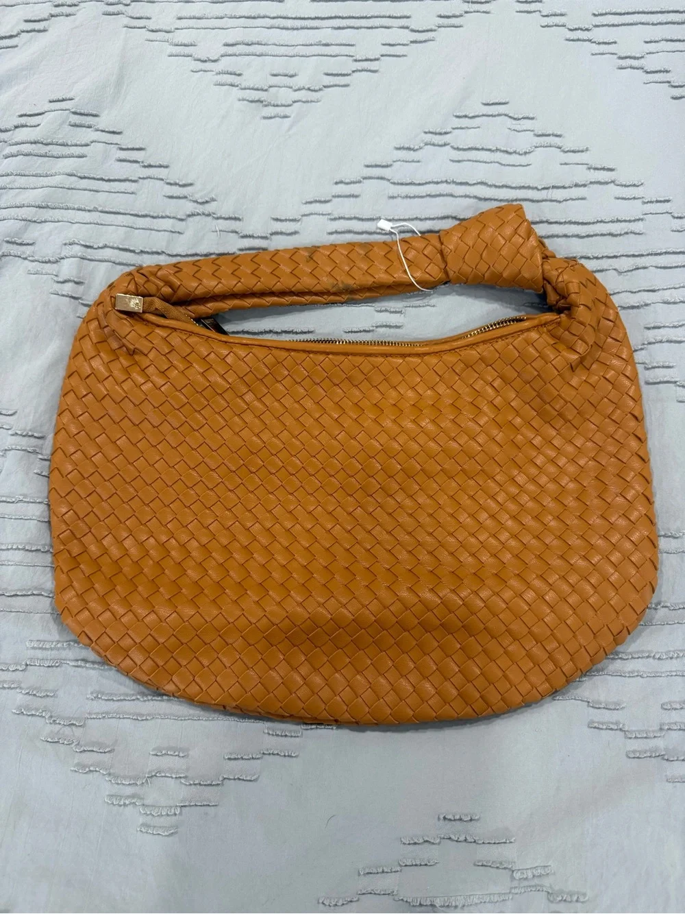Anthropologie Melie Bianca Woven Hobo Shoulder Bag in Tan NWOT - see all photos!